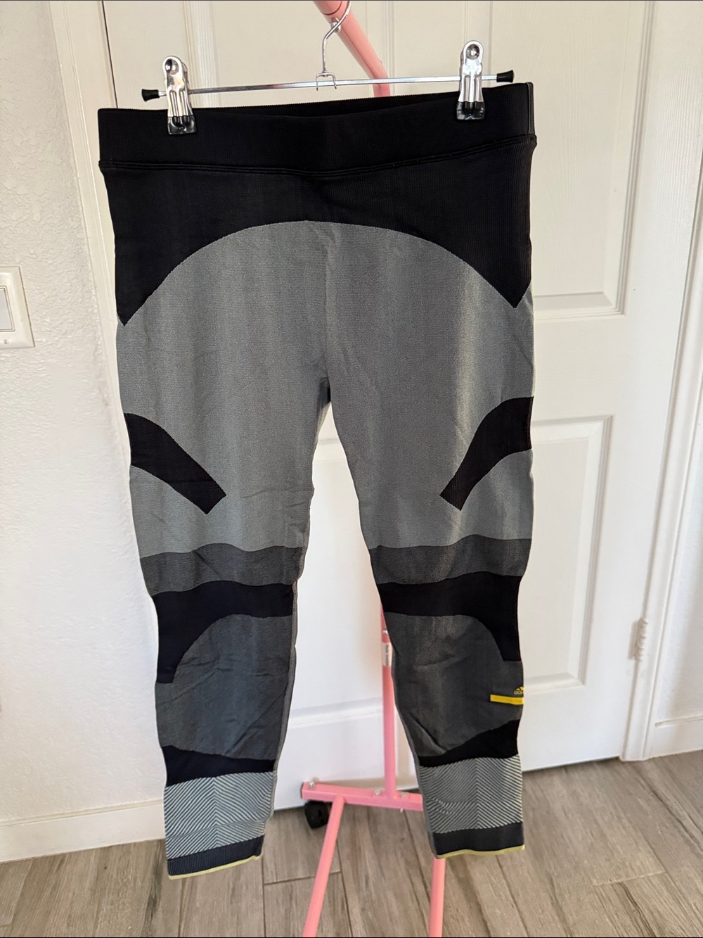 Adidas Grey and Black Performance Leggings